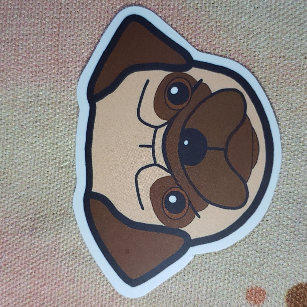 (D) Dog Sticker Doggie Dog Mom Puppy